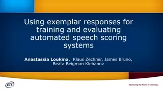 Enhancing Automated Speech Scoring with Exemplar Responses