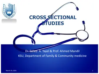 Cross-Sectional Studies in Medicine and Public Health
