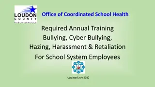School System Employee Training on Harassment, Bullying, and Discrimination