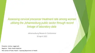 Analyzing Cervical Precancer Treatment Rates among Women in Johannesburg Public Sector