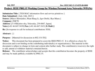 IEEE 802.15.8 Architecture for WPANs