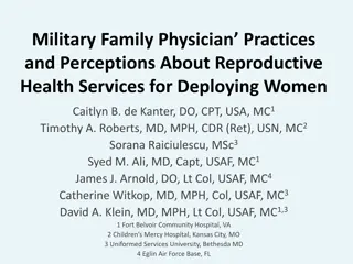 Military Family Physician Practices & Perceptions on Reproductive Health Services for Deploying Women