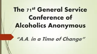 General Service Conference of Alcoholics Anonymous: Time of Change