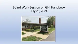 Handbook Restructuring for GHI: Streamlining and Enhancements