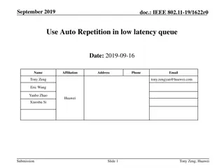 IEEE 802.11-19/1622r0: Auto Repetition for Low Latency in Multi-Link Operation