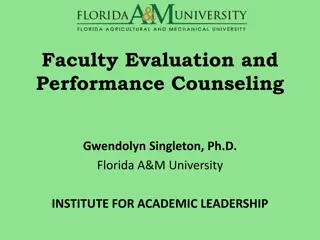 Faculty Evaluation and Performance Counseling - Guide for Academic Success