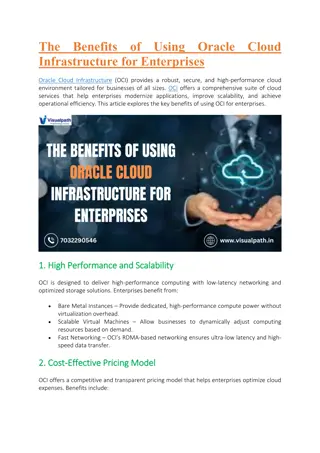 Oracle Cloud Infrastructure - OCI Training in India