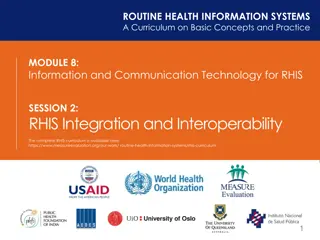 RHIS Integration and Interoperability in Health Information Systems