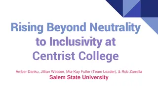 Moving Towards Gender Inclusivity at Centrist College