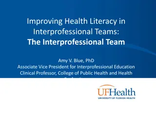 Enhancing Health Literacy in Interprofessional Teams