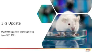Innovative Updates on 3Rs Initiatives and Opportunities in Regulatory Working Group