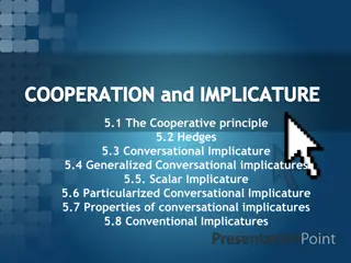 Cooperation and Implicature in Conversations