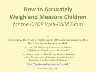 Accurate Weighing and Measuring Techniques for Children's Well-Child Exams