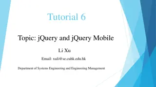 Learn About jQuery and jQuery Mobile for Web Development