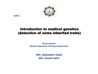 Human Genetics: Traits, Alleles, and Inheritance Patterns