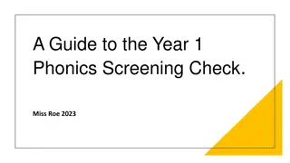 Ultimate Guide to Year 1 Phonics Screening Check