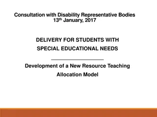 Introduction of New Resource Teaching Allocation Model for Students with Special Educational Needs