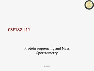 Protein Sequencing and Mass Spectrometry Insights in CSE182 Course