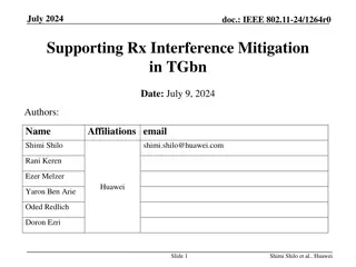 Supporting Rx Interference Mitigation in TGbn - July 2024 IEEE Paper