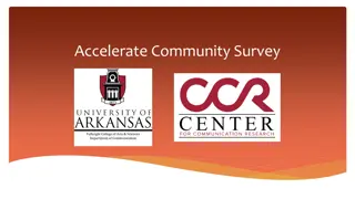 Accelerate Community Survey Topics & Response Options