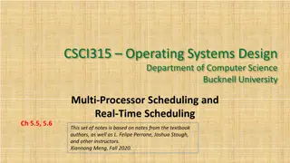 Multi-Core Processor Architectures and Scheduling Strategies