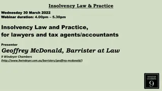 Insolvency Law and Practice Webinar - Important Topics Covered