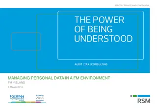 Managing Personal Data in FM Environment - RSM Ireland Overview