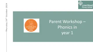 Year 1 Phonics Workshop: Learn Phase 5 Phonics Progression