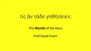 Exploring Homeric Texts: Translations, Similes, and Interpretations