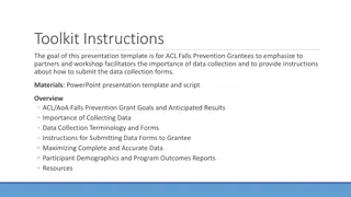 Falls Prevention Data Collection Toolkit for ACL Grantees
