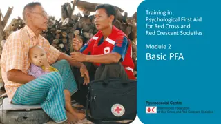 Psychological First Aid Training for Red Cross and Red Crescent Societies