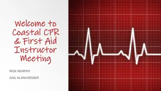 Coastal CPR and First Aid Instructor Meeting Agenda 2021