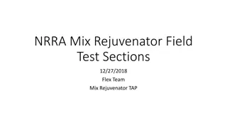 High RAP Mix Rejuvenator Field Test and Research Details
