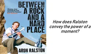 Conveying the Power of a Moment: Aron Ralston's Climbing Experience