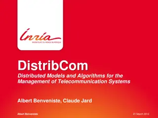 Distributed Models and Algorithms for Telecommunication Systems Management