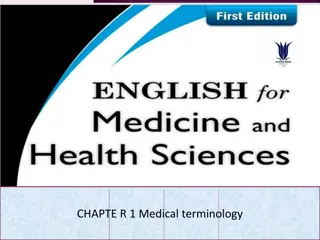 Medical Terminology: Understanding Suffixes and Word Roots