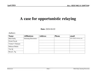 Opportunistic Relay in IEEE 802.11-24: Enhancing Network Throughput