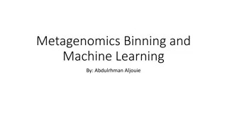 Metagenomics: Binning Techniques and Machine Learning Applications