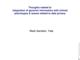 Genomic Information Integration and Privacy Concerns in Clinical Phenotypes