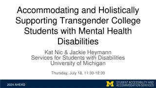 Supporting Transgender College Students with Disabilities in Higher Education