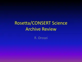 CONSERT Experiment - Scientific Objectives and Data Analysis