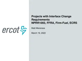 Market Interface Changes & Requirements Overview