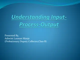 Input-Process-Output Model in Systems and Algorithms