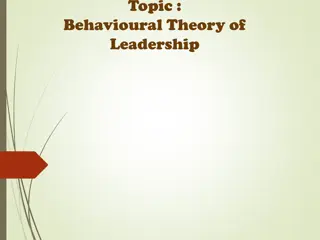 Behavioural Theory of Leadership Styles