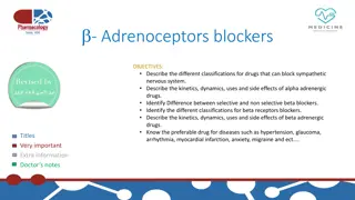 Adrenoceptors Blockers and Their Classification
