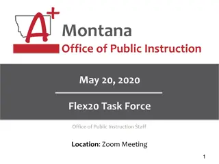 Flex20 Task Force Meeting Highlights and Agenda Overview