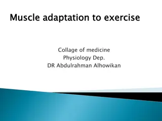 Muscle Adaptation to Exercise and Enhancing Muscle Strength, Power, and Endurance
