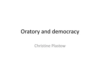 Democracy and Oratory in Ancient Greece