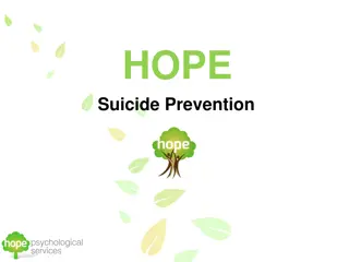 Suicide Prevention Strategies and Risk Factors