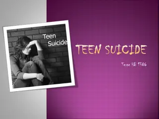 Teen Suicide and Prevention in Adolescents